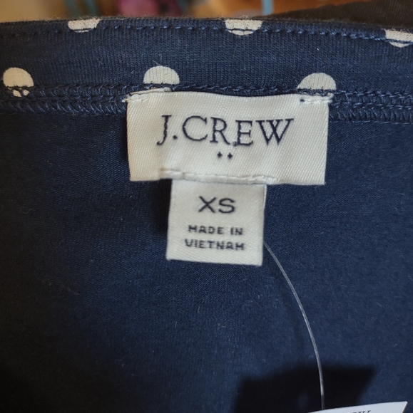 J. CREW Polka Dot Print Woman's Tee. XS - Picture 9 of 12